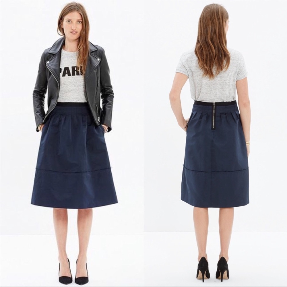NWOT!!!Madewell full midi skirt size2!!!